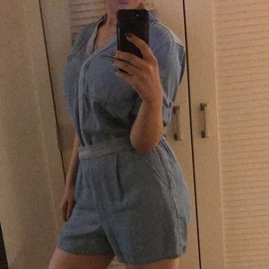 ALL SAINTS Belted Romper